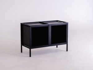 CustomForm SKAP BLACK 2R1 BOKS x2 low shelving unit, black, 88 × 40 × 60 cm small 0