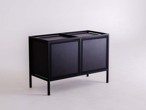 Check SKAP BLACK 2R1 DOOR x2 bookcase