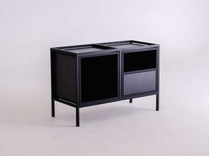 SKAP BLACK 2R1 MIX bookcase small 0