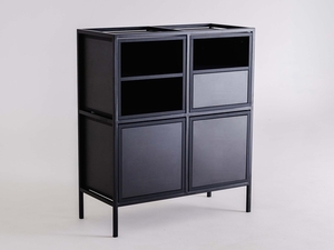 SKAP BLACK 2R2 MIX bookcase small 0