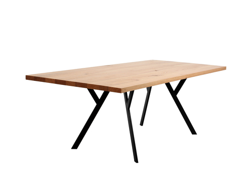 Check ZX SOLID WOOD 180 dining table - oak, black