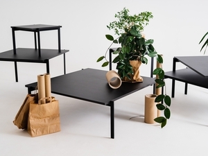 BORGE 100 LOW coffee table - black small 1