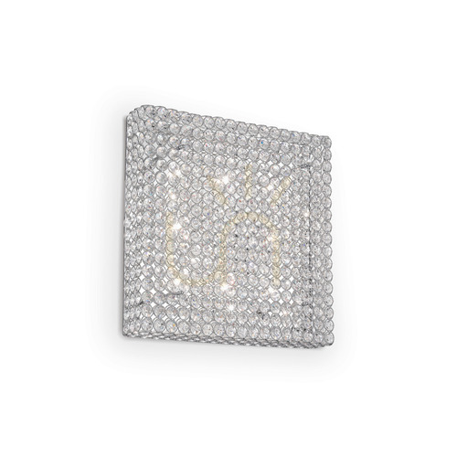 Check Plafon Ideallux Admiral PL8 chrom kryształowy 51 cm 080352