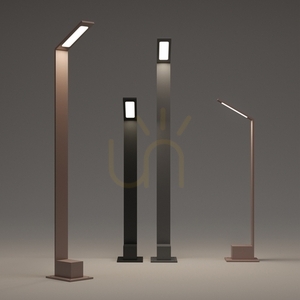 Outdoor Standing Lamp Ideallux AGOS H80 3000K Coffee Brown LED 326726 small 7