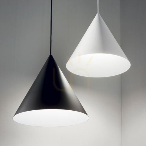 Check Pendant Light Ideallux A-Line SP1 White Metal 30 cm 232720