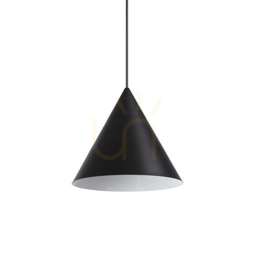 Check Pendant Light Ideallux A-Line SP1 D30 Black Metal 30 cm 232744