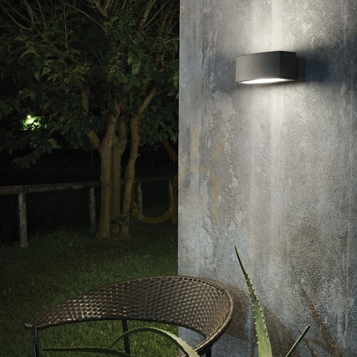 Check Outdoor Wall Lamp Ideal Lux Andromeda AP1 Anthracite E27 061580