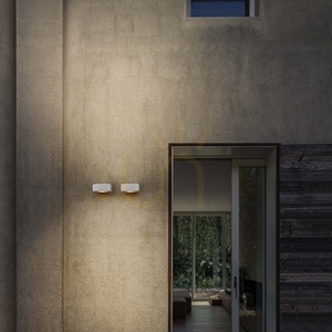 Outdoor Wall Lamp Ideal Lux Andromeda AP1 White Aluminum E27 066868 small 1