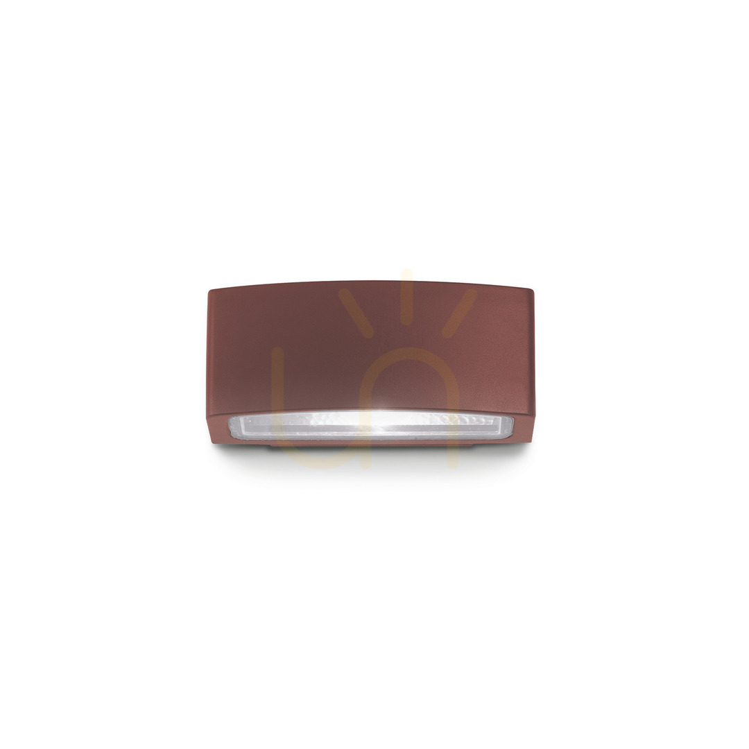 Outdoor Wall Lamp Ideallux Andromeda AP1 Coffee Brown Aluminum E27 163536