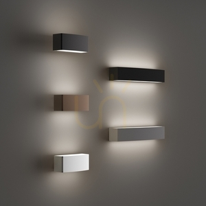 Outdoor Wall Lamp Ideallux Andromeda AP2 Grey Aluminum 45 cm 163543 small 1