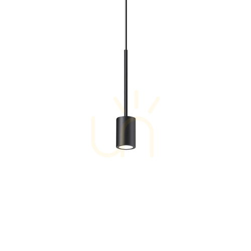Check Pendant Light Ideal Lux Archimede Cilindro Nero Black LED 9 cm 328331