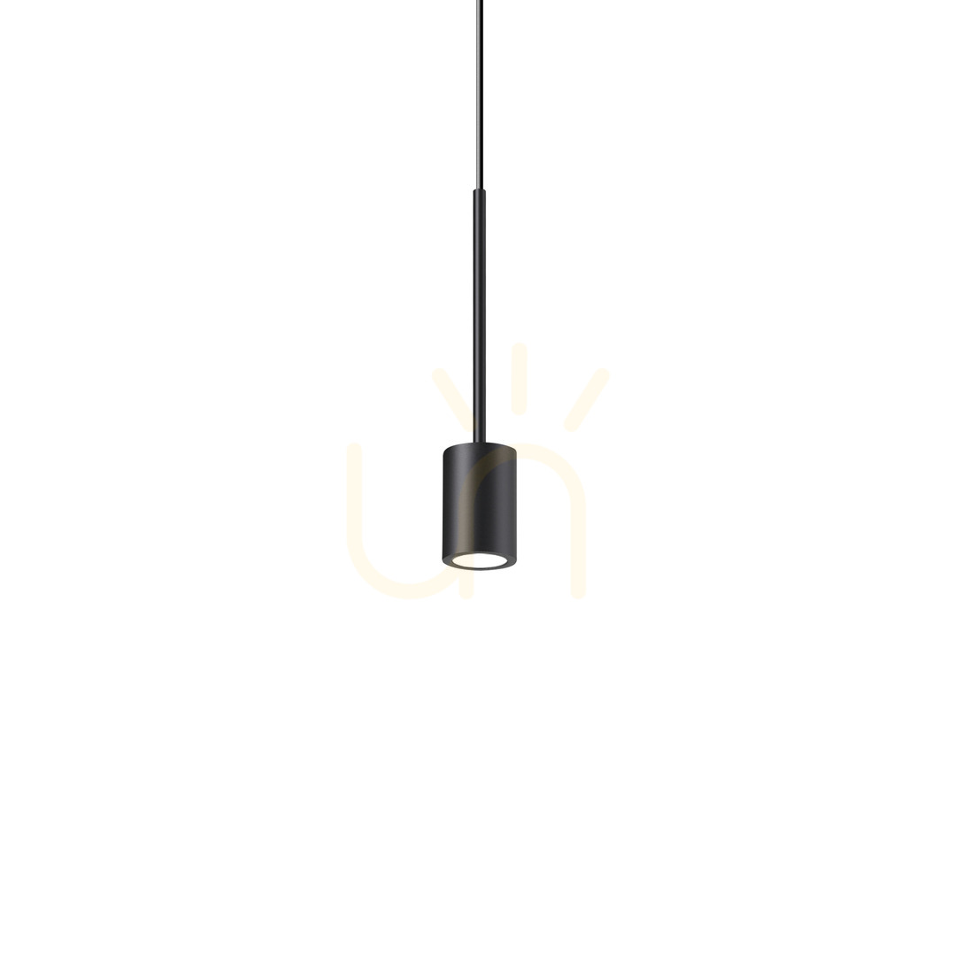 Pendelleuchte Ideallux Archimede Cilindro Nero schwarz LED 4W 328331