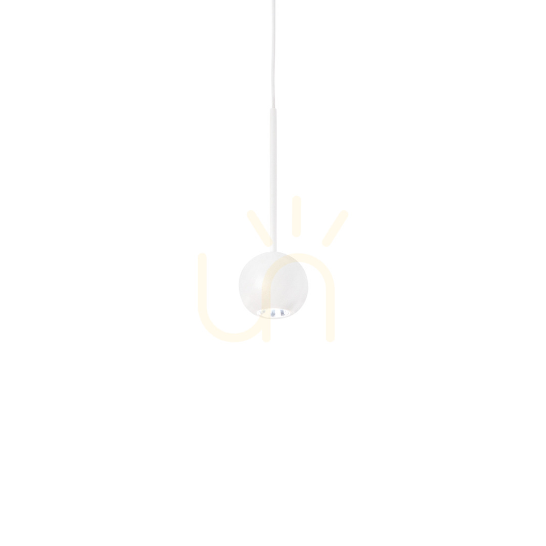 Pendelleuchte Ideallux Archimede Sfera Weiß LED 4W 310602