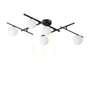 Plafon Ideallux Atlas PL5 Nero czarny 5xG9 106 cm 328218 small 0