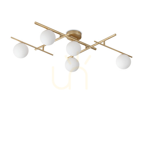 Check Plafon Ideallux Atlas PL5 Oro złoty 5xG9 311364