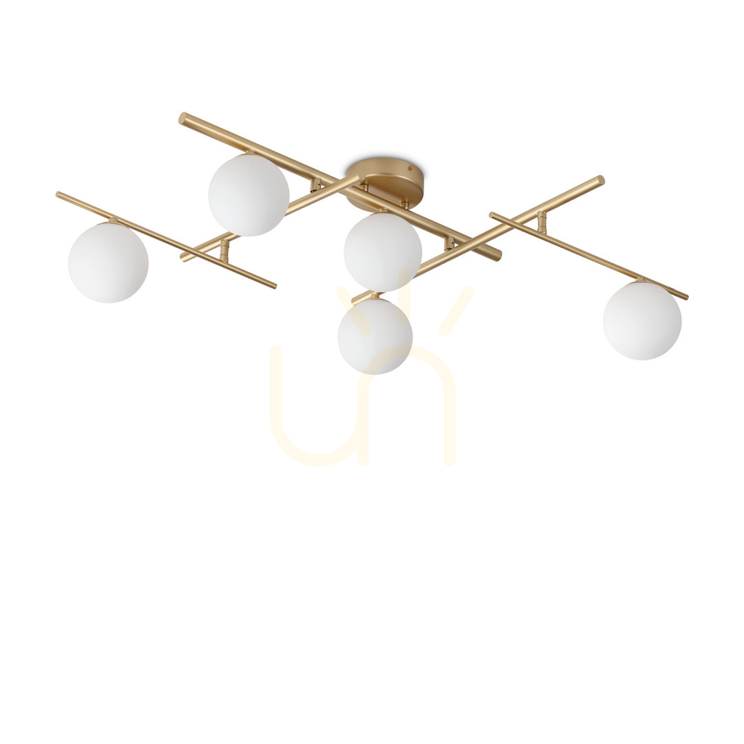 Plafon Ideallux Atlas PL5 Oro złoty 5xG9 311364