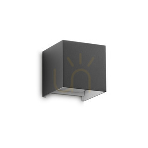 Outdoor Wall Lamp Ideallux Atom AP D10 Anthracite LED 12W 3000K 313429 small 0