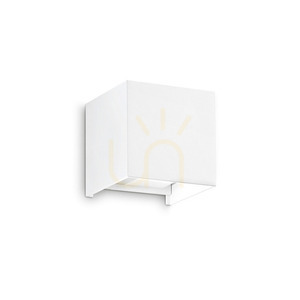 Outdoor Wall Lamp Ideallux Atom AP D10 White 12W LED 3000K 313436 small 0