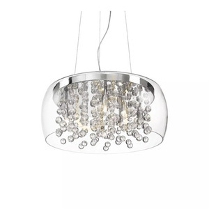 Pendant Light Ideallux AUDI-80 SP8 Fume 50 cm 8xG9 Chrome 197654 small 2