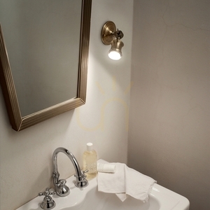 Wall Light Ideallux Barber AP1 Champagne Brass GU10 159997 small 1