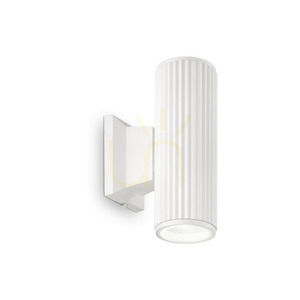 Outdoor Wall Lamp Ideallux Base AP2 White GU10 2-Light 129457 small 3
