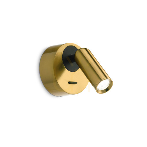 Check Wall Light Ideallux BEAN AP ROUND Ottone Brass 260624
