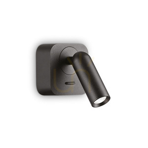Wall Light Ideallux BEAN Square Black LED 3W 260655 small 0