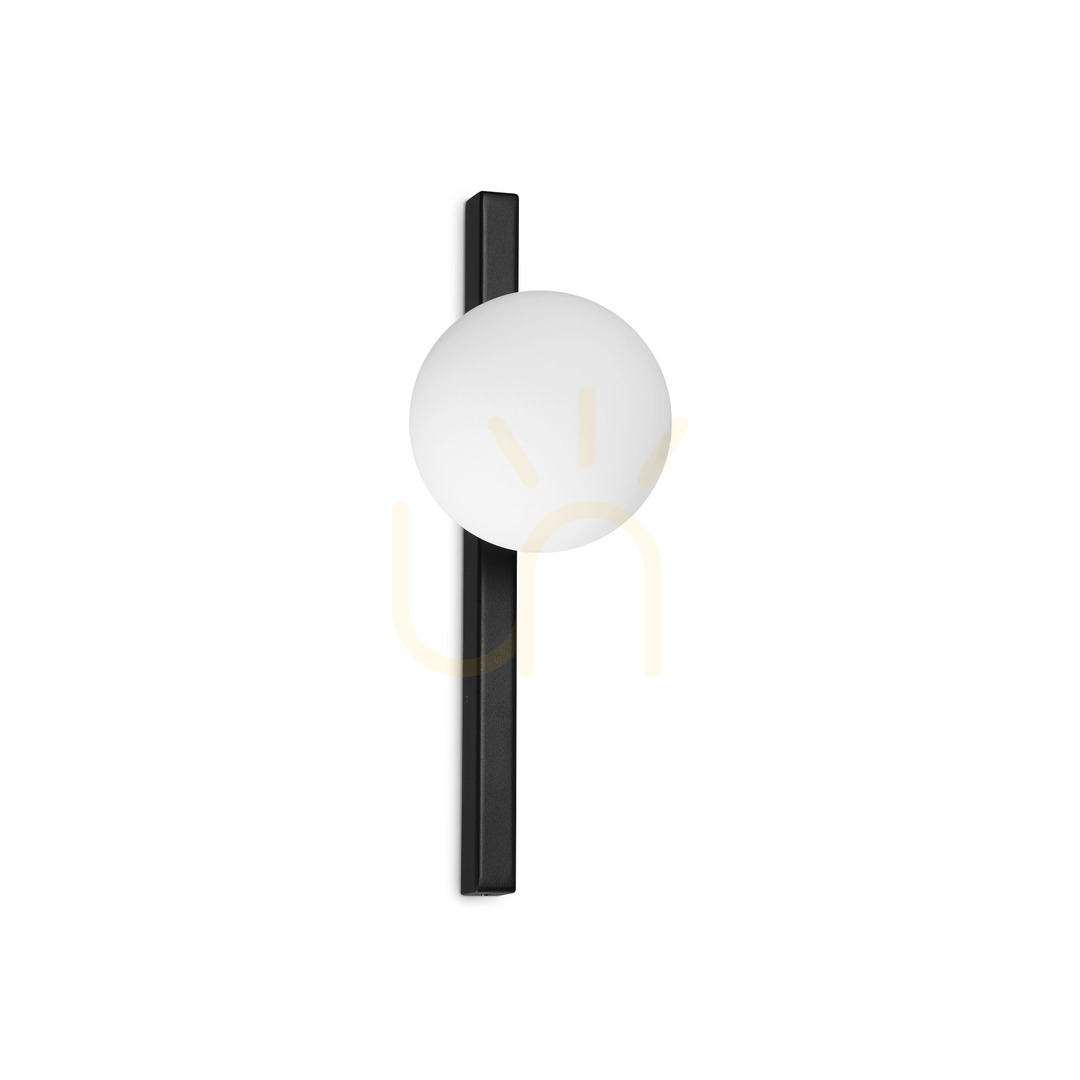 Plafon sufitowy Ideallux Binomio AP1 Nero czarny 33,3 cm 310664