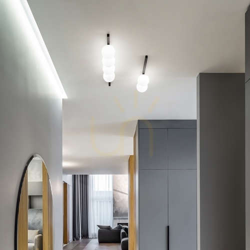 Check Plafon Ideallux Binomio PL2 Bianco biały metal szkło 55,7 cm 328430
