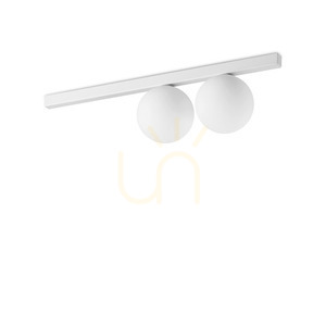 Plafon Ideallux Binomio PL2 Bianco biały metal szkło 55,7 cm 328430 small 0