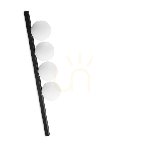 Check Ceiling Light Ideallux Binomio PL4 Nero Black 4xG9 86 cm 310688