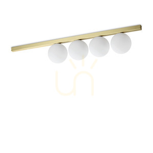 Plafon Ideallux Binomio PL4 Ottone brass 4xG9 86 cm 328461 small 0