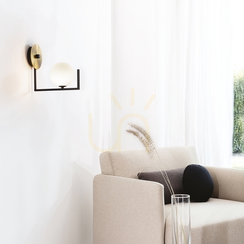 Check Wall Light Ideal Lux Birds AP1 Black Metal Glass G9 273655