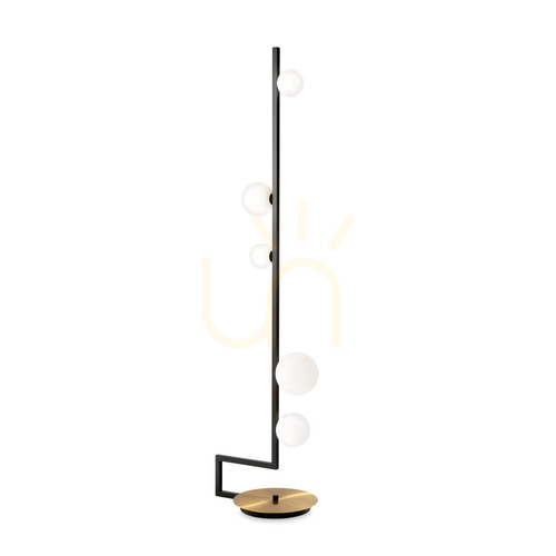 Check Standing Lamp Ideallux Birds PT5 Black 5-Light 160 cm 273662