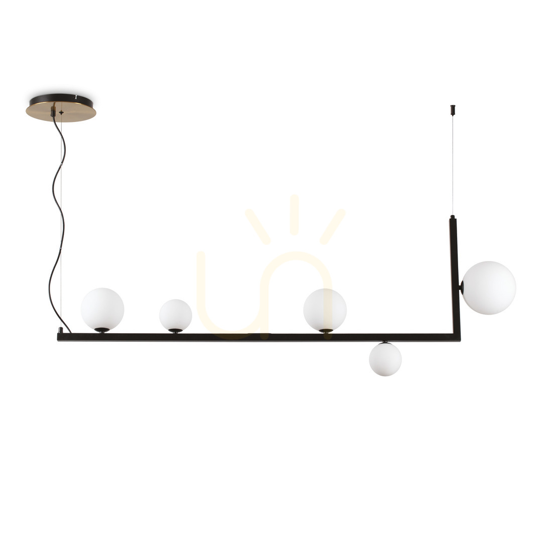 Pendant Light Ideallux Birds SP5 Black 5-Light G9 273648