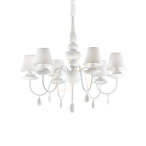 Pendant Light Ideal Lux Blanche SP6 Bianco White 78 cm 035581 small 0