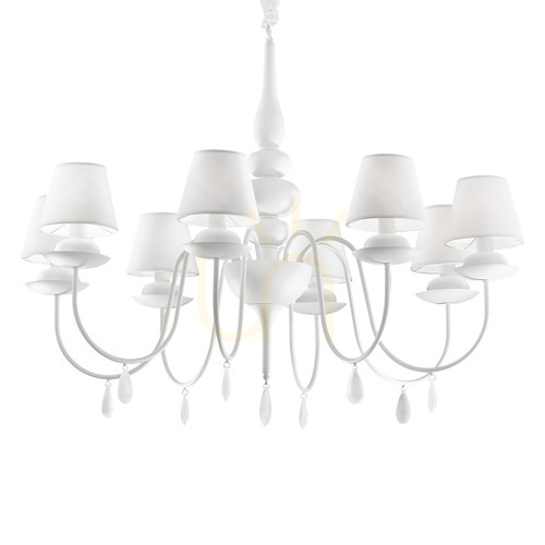 Check Pendant Light Ideallux Blanche SP8 White 92 cm 035574
