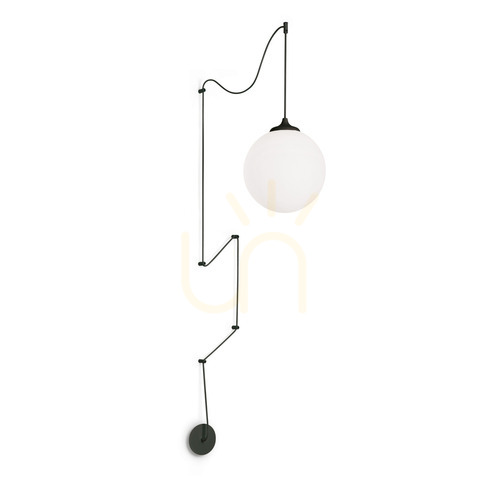 Check Pendant Light Ideallux BOA SP1 Nero Black 30 cm E27 160856