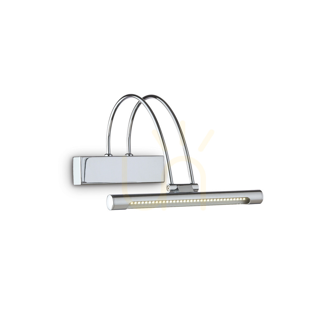 Wall Light Ideallux Bow AP D26 Chrome LED 005386