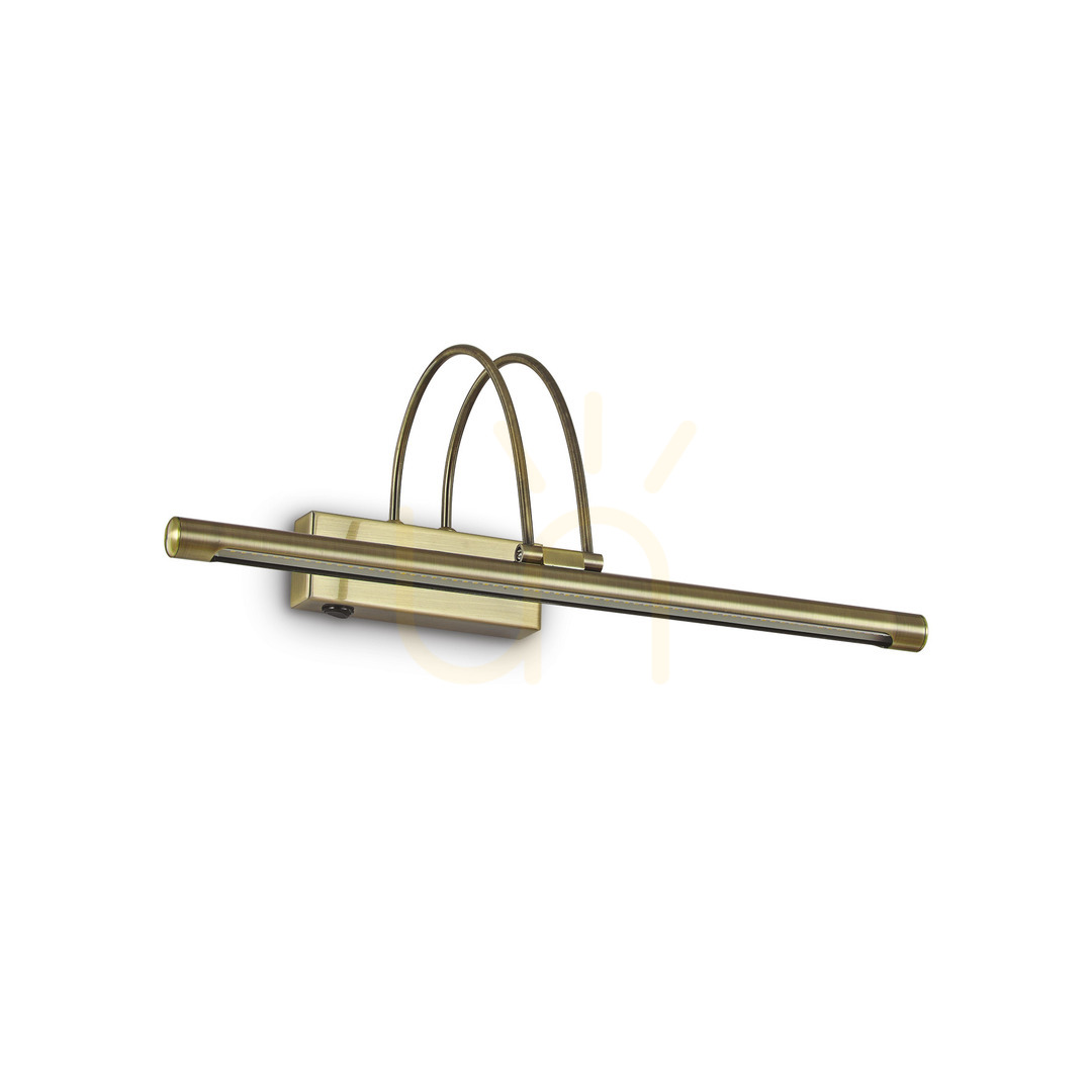 Wall Light Ideallux BOW AP D46 Brunito Brass LED 121161