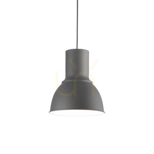 Pendant Light Ideallux Breeze SP1 Small Grey Metal 137681 small 0