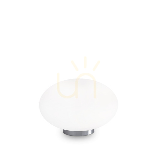 Check Table Lamp Ideallux CANDY TL1 White Glass 25 cm 086804