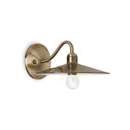 Check Wall Light Ideallux CANTINA AP1 Brunito Brass Metal E14 112626
