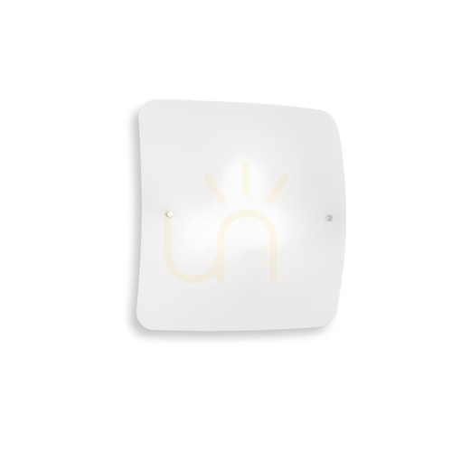 Check Plafond Ideallux Celine PL2 White Glass 29.5 cm 044279