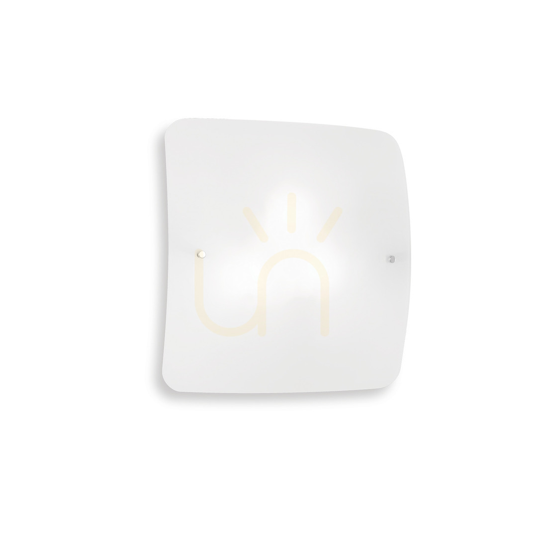 Plafond Ideallux Celine PL2 White Glass 29.5 cm 044279