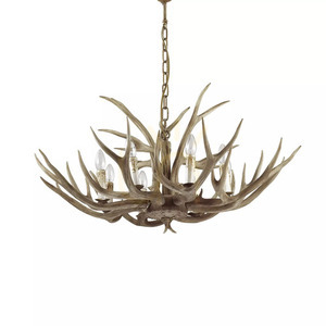 Pendant Light Ideal Lux Chalet SP8 Beige 8-Light Resin 91 cm 115504 small 1