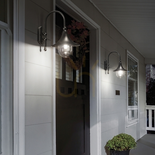 Check Outdoor Wall Lamp Ideallux CIMA AP1 Anthracite 246819