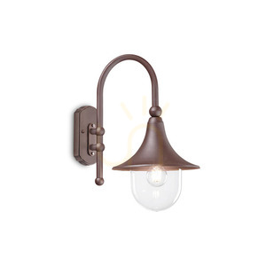 Outdoor Wall Lamp Ideallux Cima AP1 Coffee Brown E27 246826 small 0
