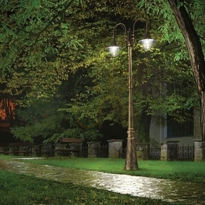 Outdoor Standing Light Ideallux Cima PT2 Coffee Brown 246840 small 1