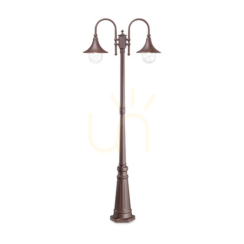 Check Outdoor Standing Light Ideallux Cima PT2 Coffee Brown 246840